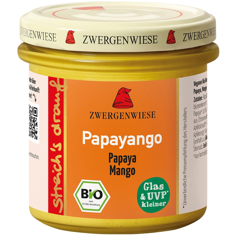 Alimente - Crema tartinabila vegetala Papayango cu papaya picanta si mango, fara gluten