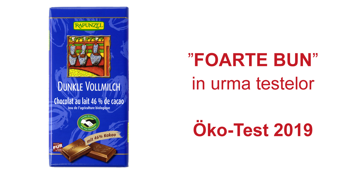 Ciocolata neagra integrala cu lapte este castigatoarea testului la Oko-Test