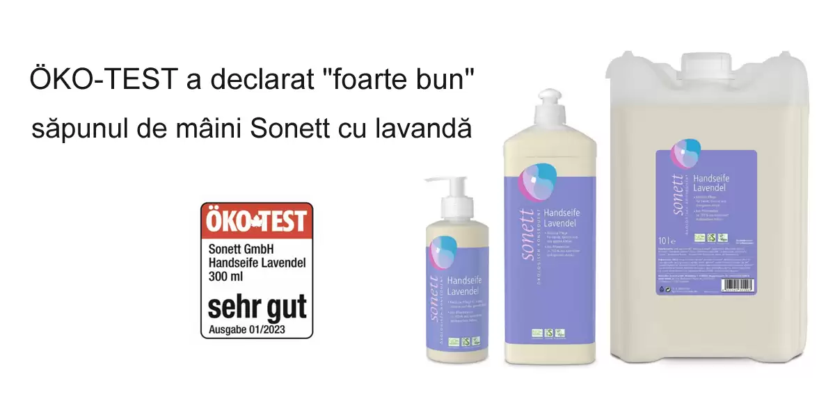 ÖKO-TEST a declatat sapunul cu lavanda Sonett ca FOATE BUN