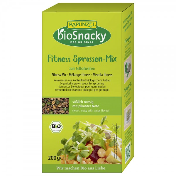 Amestec Fitness de seminte pentru germinat bio BioSnacky Rapunzel