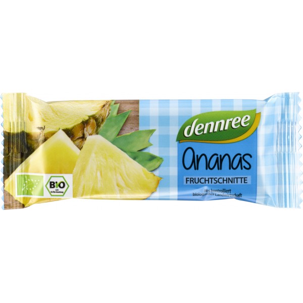 Baton de fructe cu ananas bio Dennree