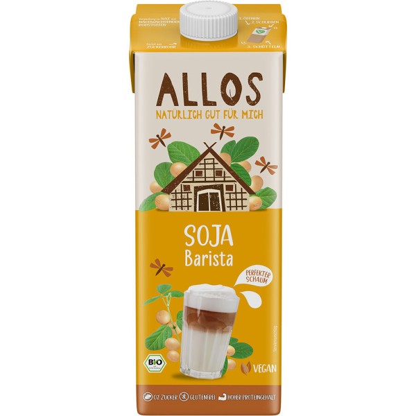 Bautura de soia Barista, fara gluten bio Allos