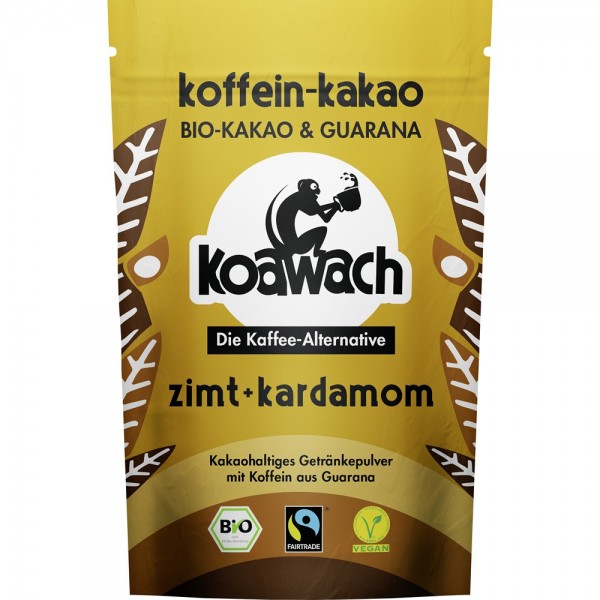 Cacao cu guarana, scortisoara si cardamom bio Koawach