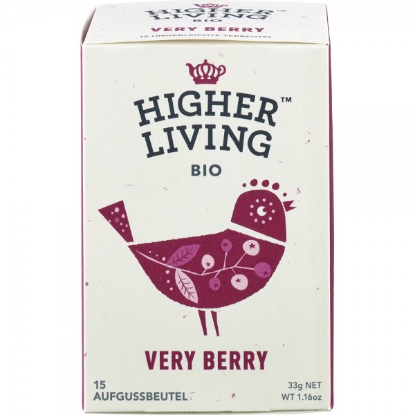 Ceai de fructe Very Berry 15 plicuri bio Higher Living