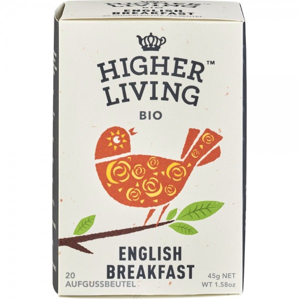 Ceai English Breakfast 20 plicuri bio Higher Living