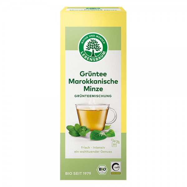 Ceai verde cu menta Marocana x20 plicuri bio Lebensbaum