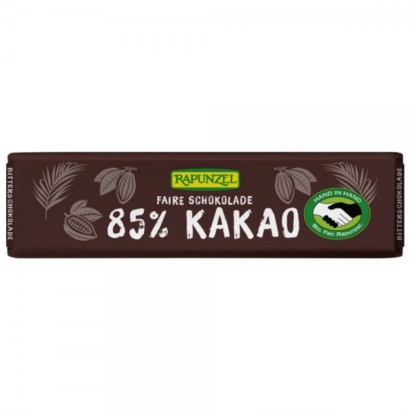 Ciocolata amaruie mica 85 % cacao, vegan bio Rapunzel