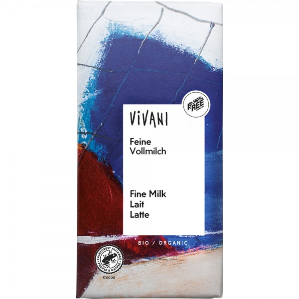Ciocolata cu lapte integral bio Vivani