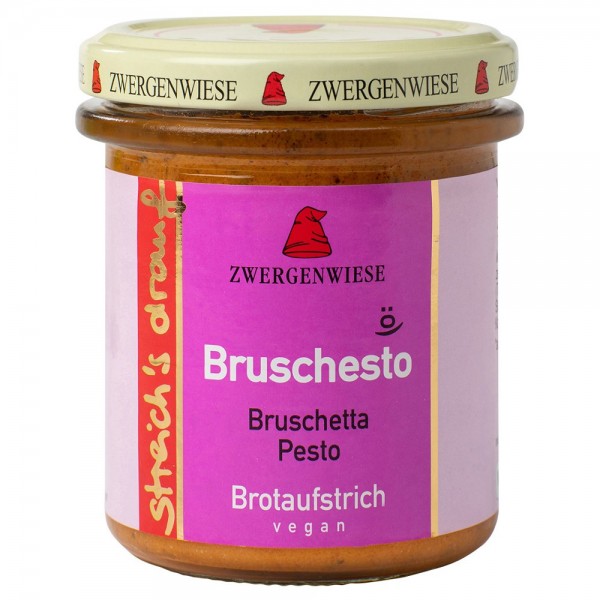 Crema tartinabila Bruschesto cu bruscheta si pesto bio Zwergenwiese