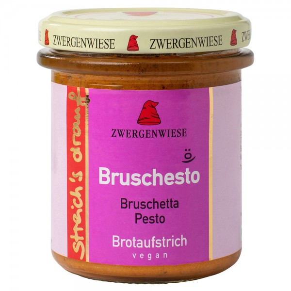 Crema tartinabila Bruschesto cu bruscheta si pesto bio Zwergenwiese