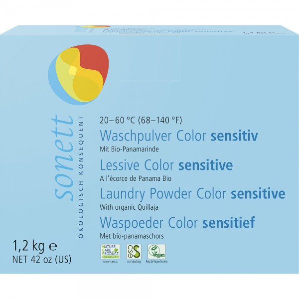 Detergent pudra pentru rufe colorate, sensitiv Sonett