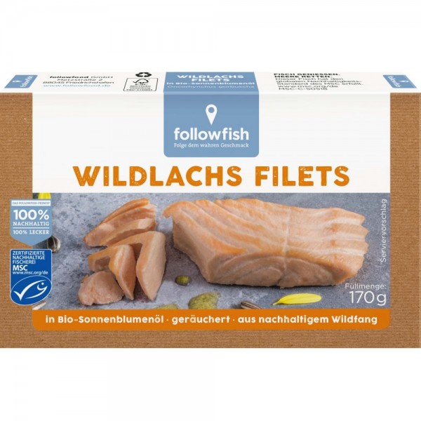 File de somon salbatic in ulei de floarea-soarelui Followfish