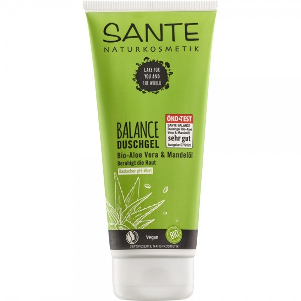 Gel de dus cu aloe vera si ulei de migdale bio Sante