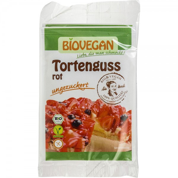 Gelatina vegana cu gust de capsuni fara gluten bio Biovegan
