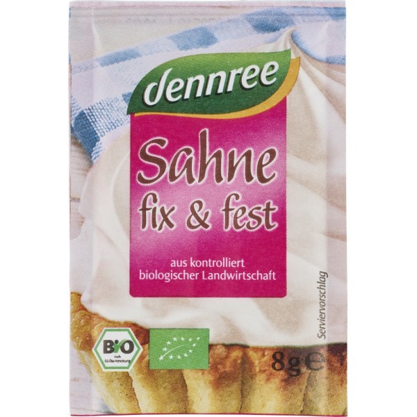 Intaritor pentru frisca 4x8g bio Dennree