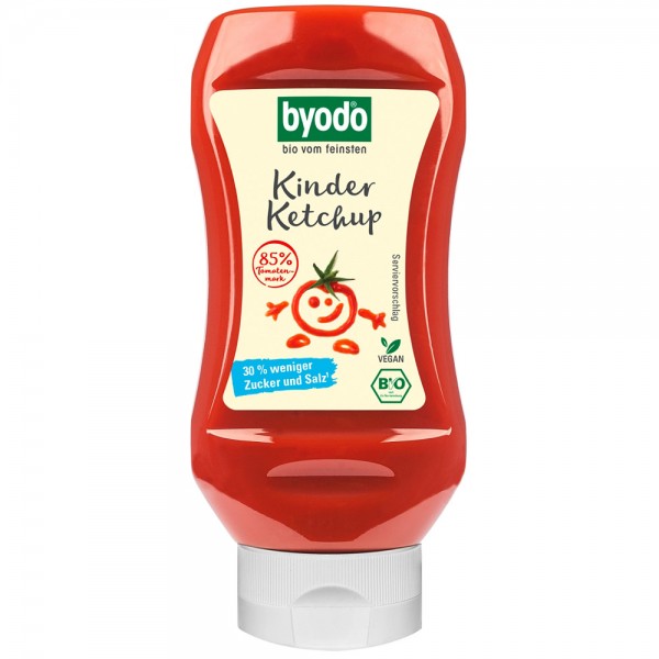 Ketchup pentru copii cu 80% tomate, fara gluten bio Byodo