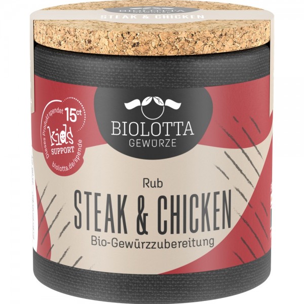 Mix de condimente pentru steak si pui bio BioLotta