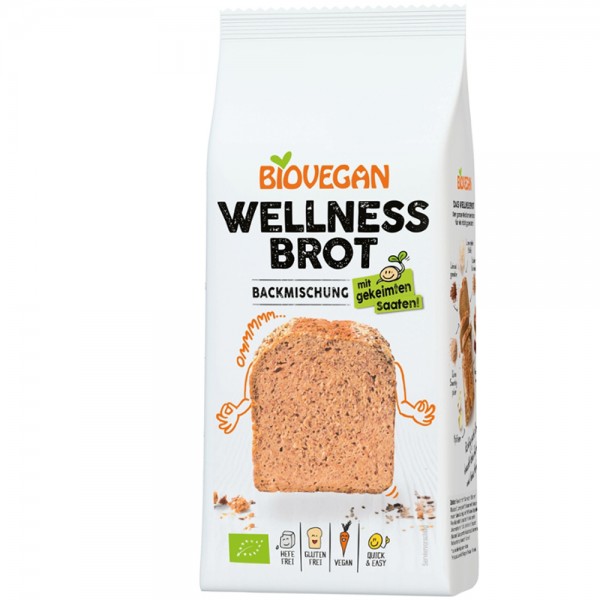 Mix de faina pentru paine Wellness fara gluten bio Biovegan