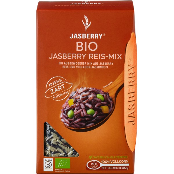 Mix de orez Jasberry integral bogat in antioxidanti bio Jasberry