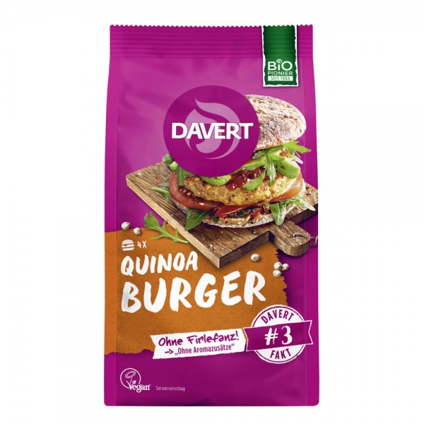 Mix pentru burger din quinoa bio Davert