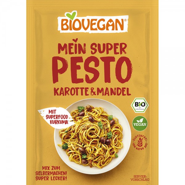 Mix pentru pesto cu morcovi si migdale fara gluten bio Biovegan