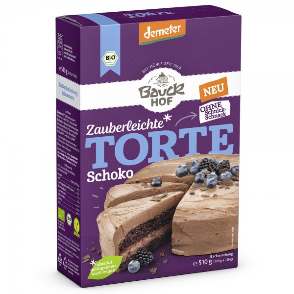 Mix pentru tort cu ciocolata, Demeter bio BauckHof