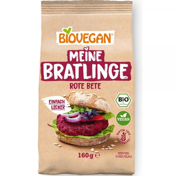 Mix vegan pentru burger cu sfecla rosie, fara gluten bio Biovegan