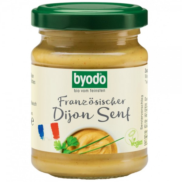 Mustar Dijon fara gluten bio Byodo