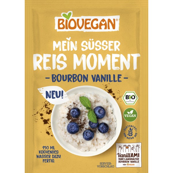 Orez desert cu vanilie bourbon, fara gluten bio Biovegan