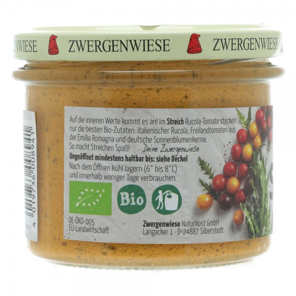 Pate vegetal cu rucola si tomate fara gluten bio Zwergenwiese