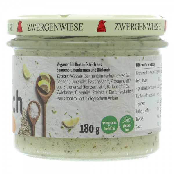 Pate vegetal cu usturoi salbatic fara gluten bio Zwergenwiese