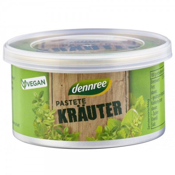 Pateu vegetal cu ieburi aromatice bio Dennree
