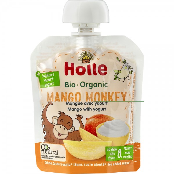 Piure de mango cu iaurt pentru copii, +8 luni bio Holle