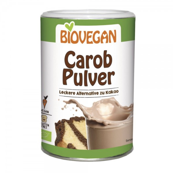 Pudra carob fara gluten bio Biovegan