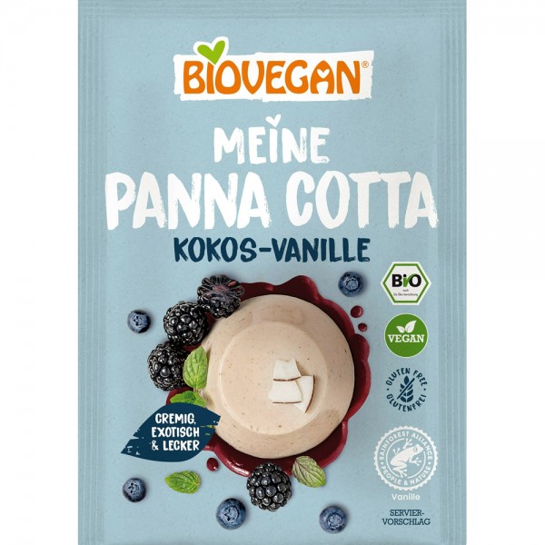 Pudra panna cotta cu cocos si vanilie fara gluten bio Biovegan