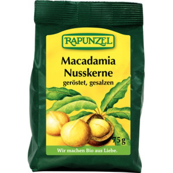 Samburi de nuca Macadamia prajiti sarati bio Rapunzel