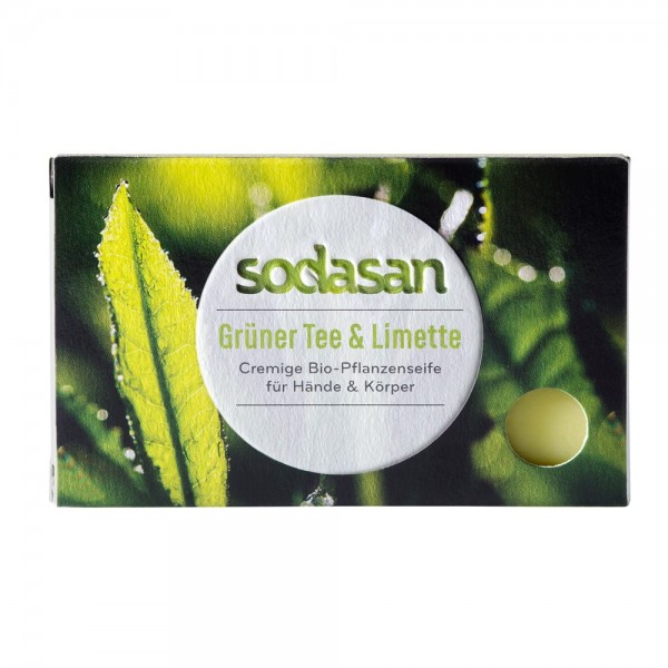 Sapun cu ceai verde si lime Sodasan