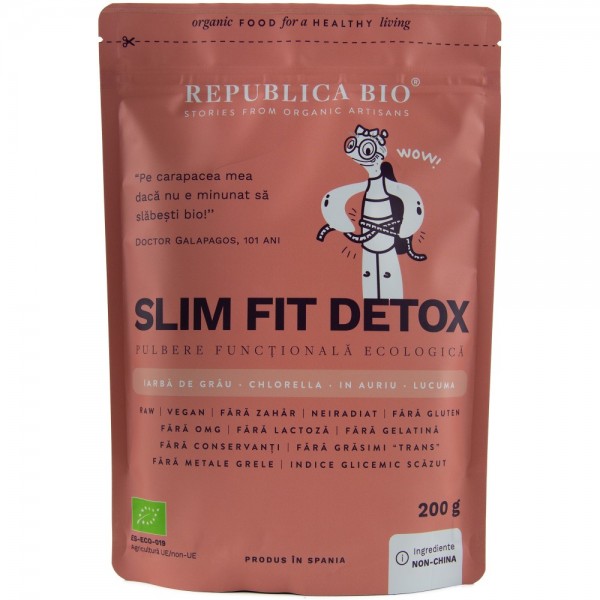 Slim Fit Detox, pulbere functionala bio Republica bio