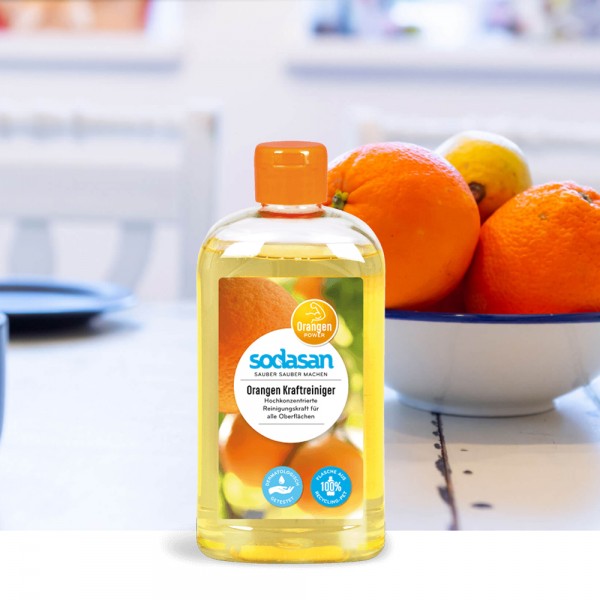 Solutie universala de curatat cu portocala Sodasan