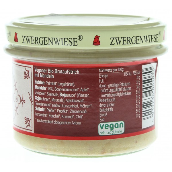 Unsoare vegetala cu migdale fara gluten bio Zwergenwiese