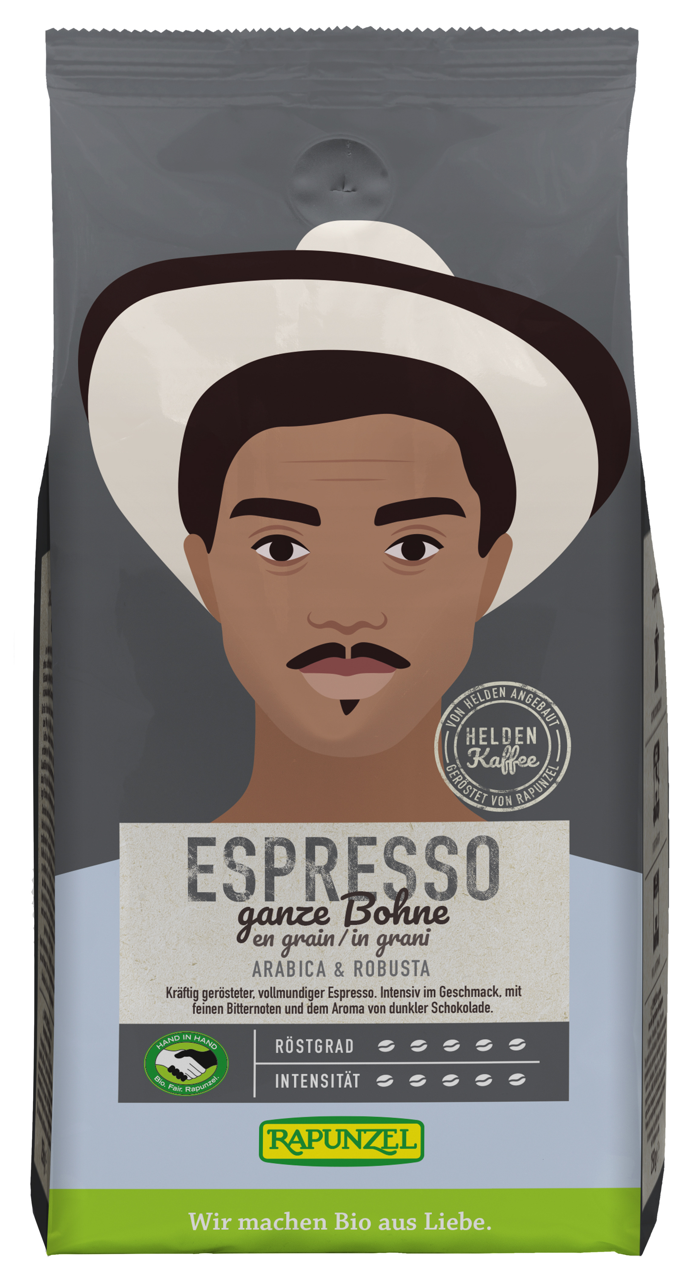 Cafea ecologica Gusto Espresso boabe 