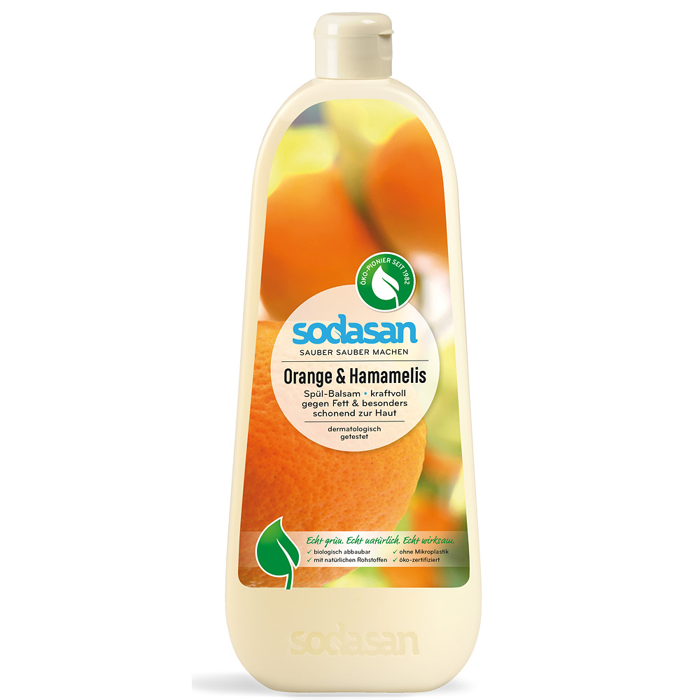 Detergent lichid de vase balsam cu portocala ecologic