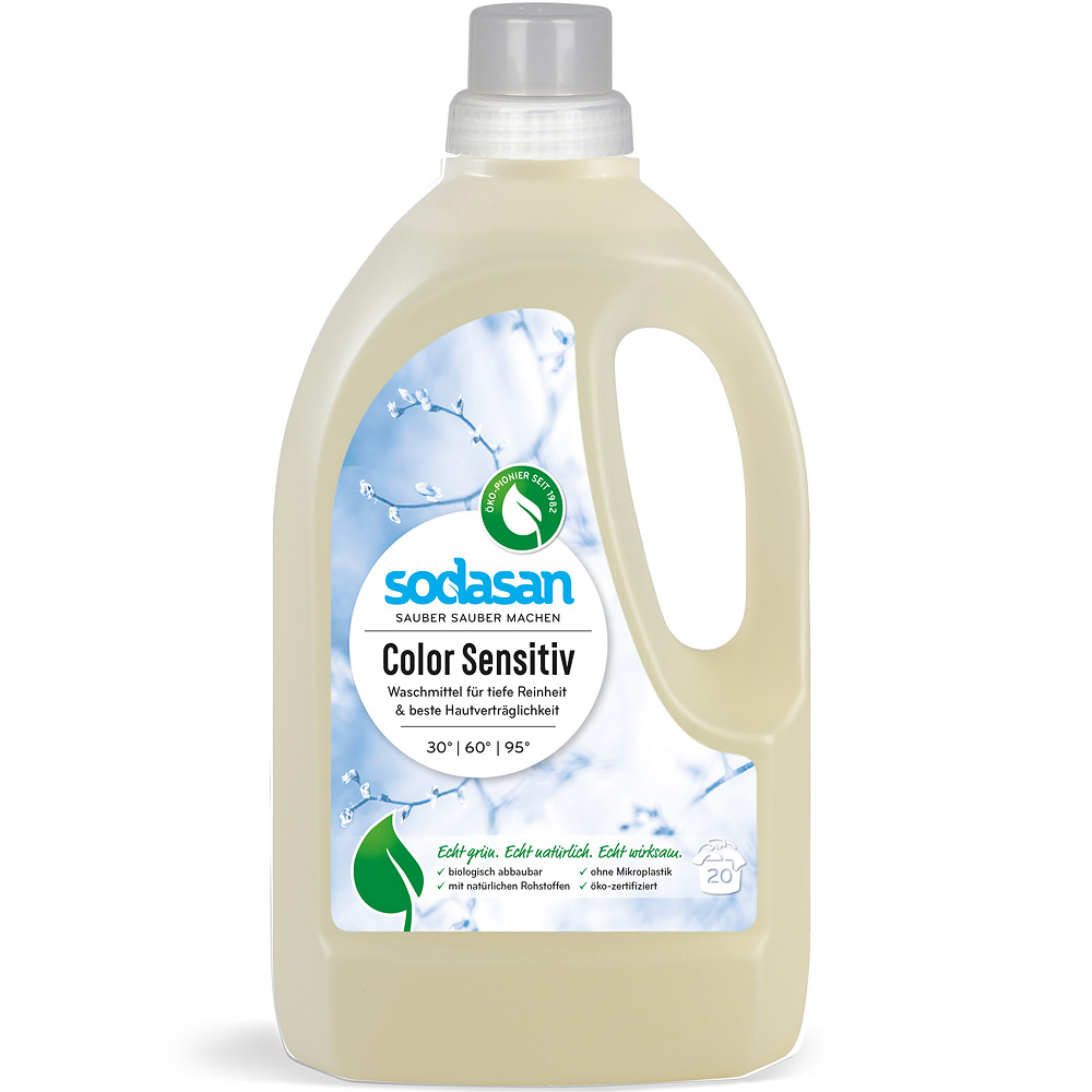 Detergent lichid bio pentru rufe colorate senzitiv