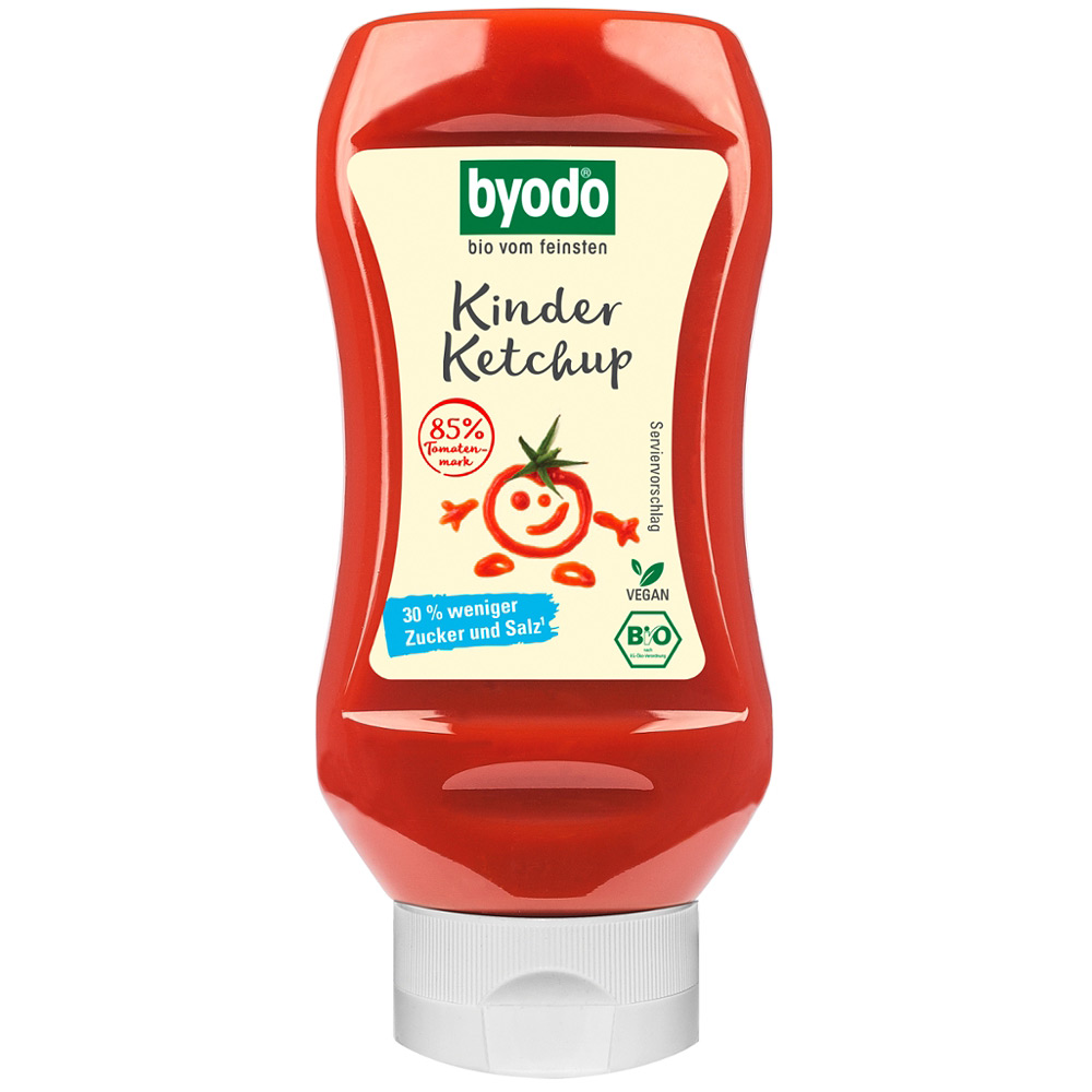 Ketchup bio pentru copii cu 80% tomate