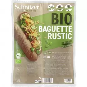 Bagheta rustica fara gluten, 2 bucati bio Schnitzer