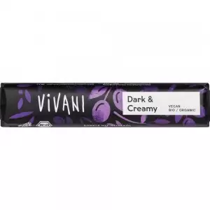 Baton de ciocolata neagra cremoasa bio Vivani