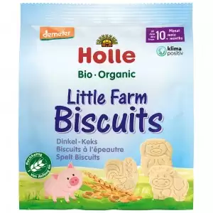 Biscuiti din spelta, mica ferma, pentru copii, +10 luni bio Holle