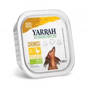 Bucati de hrana cu carne de pui pentru caini Yarrah