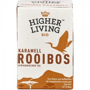 Ceai Rooibos caramel 20 plicuri bio Higher Living