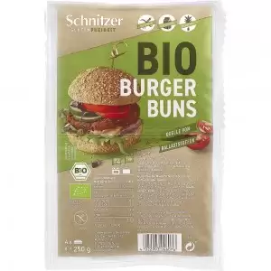 Chifle pentru hamburger fara gluten 4 bucati bio Schnitzer